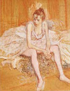  Henri  Toulouse-Lautrec Dancer Seated china oil painting image